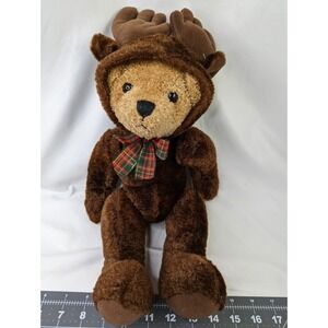 GAC Bear Plush As Reindeer Deer Costume Jointed 15 Inch 1998